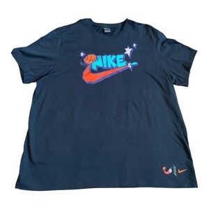 Mens Nike Black T-Shirt with Colorful Graphic